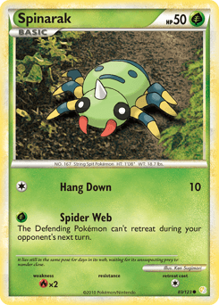 Spinarak HeartGold & SoulSilver #83