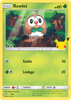 Rowlet McDonald's Collection 2021 #7