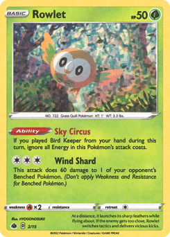 Rowlet McDonald's Collection 2022 #2