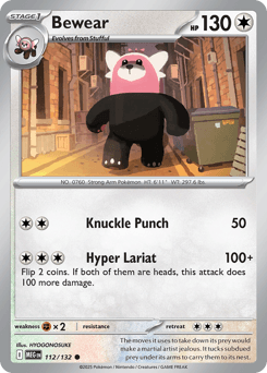 Bewear Mega Evolution #112