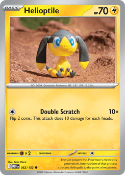 Helioptile Mega Evolution #52