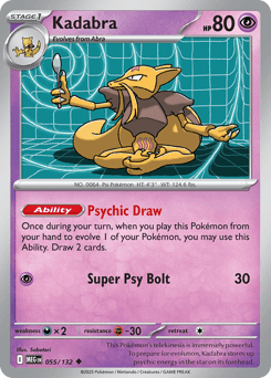 Kadabra Mega Evolution #55