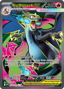 Mega Charizard X ex Phantasmal Flames #109