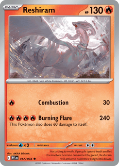 Reshiram Phantasmal Flames #17
