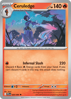 Ceruledge Phantasmal Flames #20