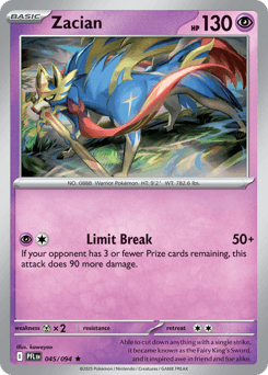 Zacian Phantasmal Flames #45