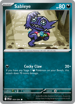 Sableye Phantasmal Flames #59