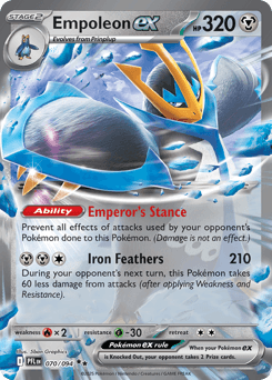 Empoleon ex Phantasmal Flames #70