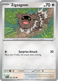 Zigzagoon Phantasmal Flames #81