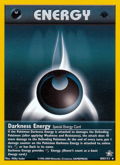 Darkness Energy Neo Genesis #104