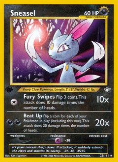 Sneasel Neo Genesis #25