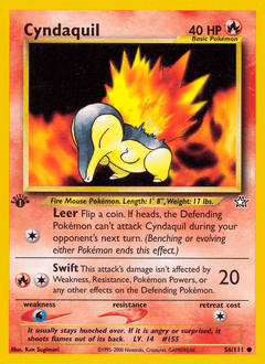 Cyndaquil Neo Genesis #56