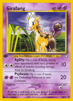 Girafarig Neo Genesis #58