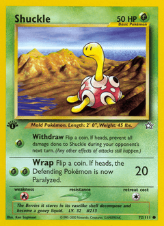 Shuckle Neo Genesis #72