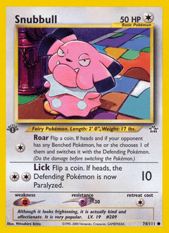 Snubbull Neo Genesis #74