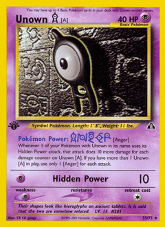 Unown [A] Neo Discovery #33