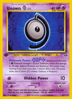 Unown [D] Neo Discovery #47