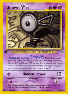 Unown [F] Neo Discovery #48