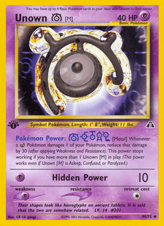 Unown [M] Neo Discovery #49