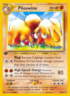 Piloswine Neo Revelation #36