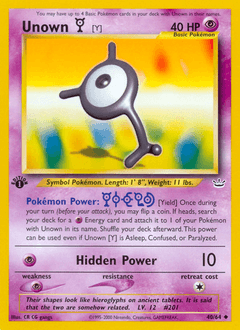 Unown [Y] Neo Revelation #40