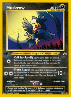 Murkrow Neo Revelation #46