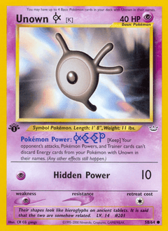 Unown [K] Neo Revelation #58