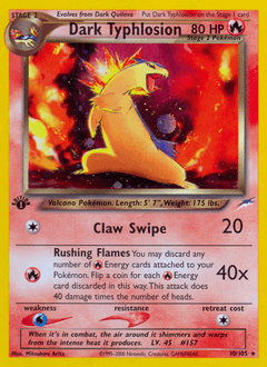 Dark Typhlosion Neo Destiny #10