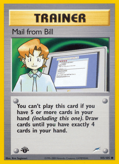 Mail from Bill Neo Destiny #105