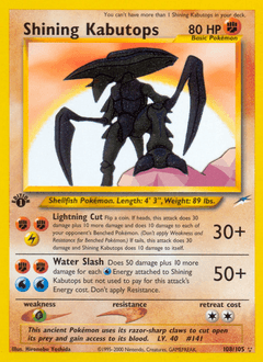 Shining Kabutops Neo Destiny #108
