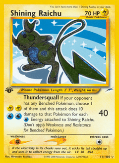 Shining Raichu Neo Destiny #111