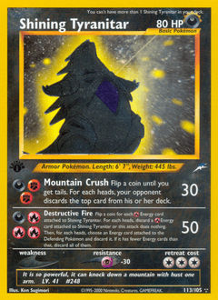 Shining Tyranitar Neo Destiny #113