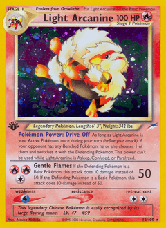 Light Arcanine Neo Destiny #12