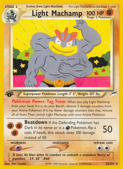 Light Machamp Neo Destiny #25