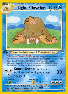 Light Piloswine Neo Destiny #26