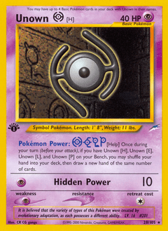 Unown [H] Neo Destiny #28