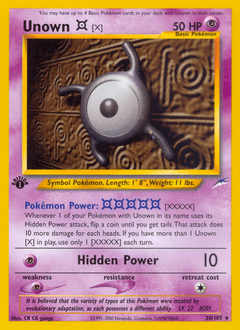 Unown [X] Neo Destiny #30