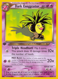 Dark Exeggutor Neo Destiny #33