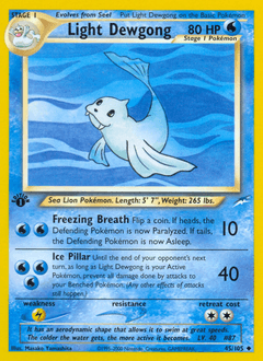 Light Dewgong Neo Destiny #45