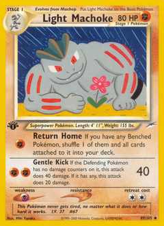Light Machoke Neo Destiny #49