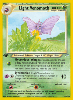 Light Venomoth Neo Destiny #53