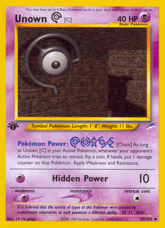Unown [C] Neo Destiny #57