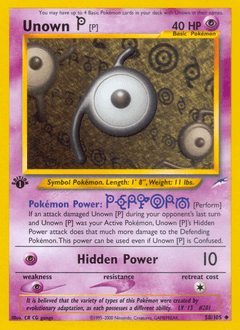 Unown [P] Neo Destiny #58