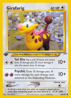Girafarig Neo Destiny #66