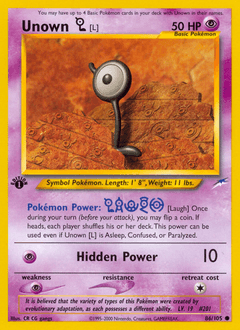 Unown [L] Neo Destiny #86