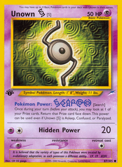 Unown [S] Neo Destiny #87