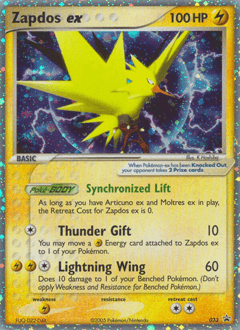 Zapdos ex Nintendo Black Star Promos #33