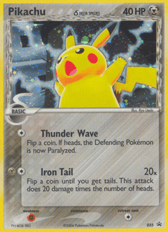 Pikachu δ Nintendo Black Star Promos #35