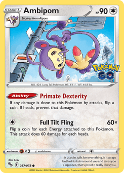 Ambipom Pokémon GO #57
