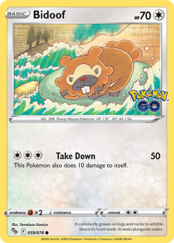 Bidoof Pokémon GO #59
